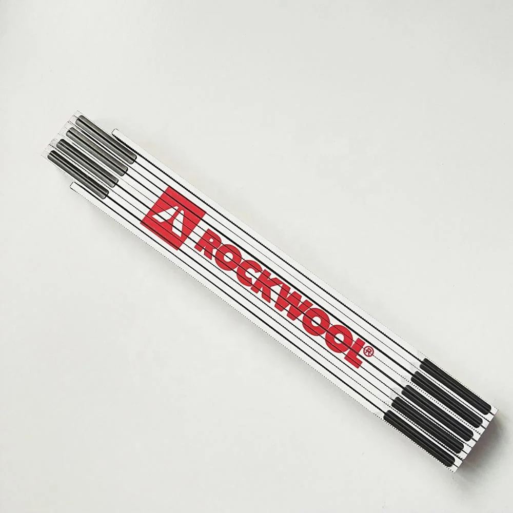 2m White Foldable Ruler