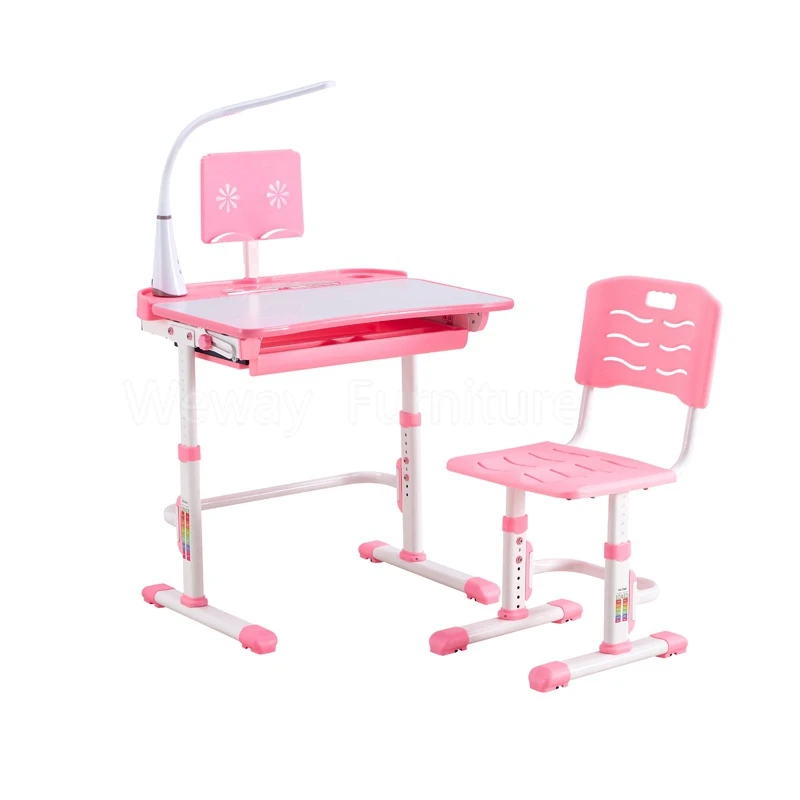 Регулируемый по высоте Настольный большой стол для хранения детский учебный со светодиодным ящиком