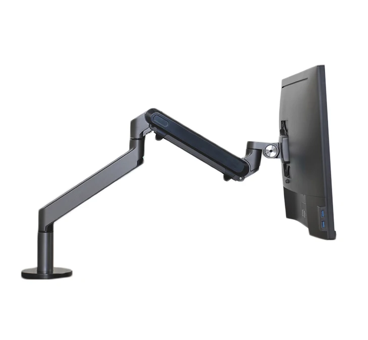 Desk Mount Single Monitor Arm Heavy Duty Ergonomic VESA Monitor Arm C Clamp