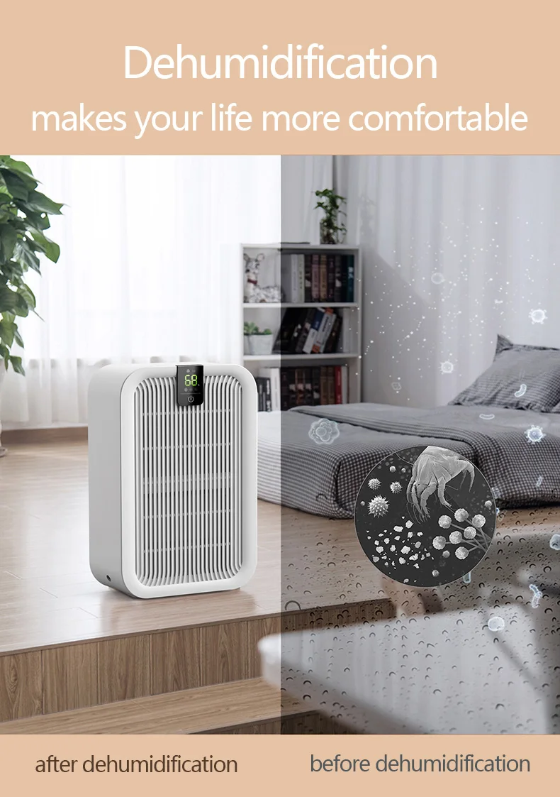 RUNAL Source Factory Price Oem Customized Wardrobe Rooms Electric Portable Mini Homes Air Dehumidifiers