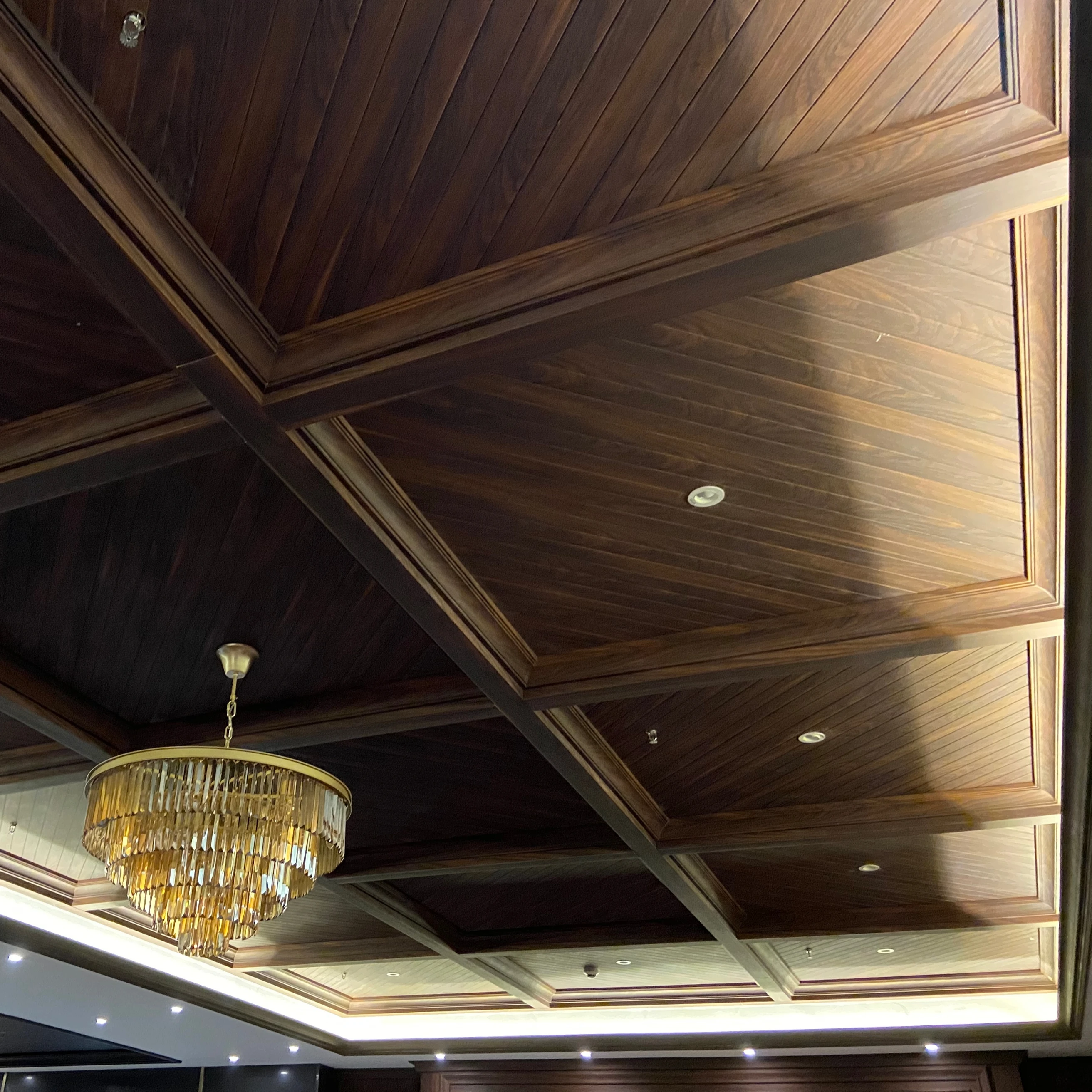 PVC Coated Bamboo Wood Fiber Slat Plate Wooden Grain WPC Wall Ceiling Boards Interior Fluted Panel for Indoor Decoration