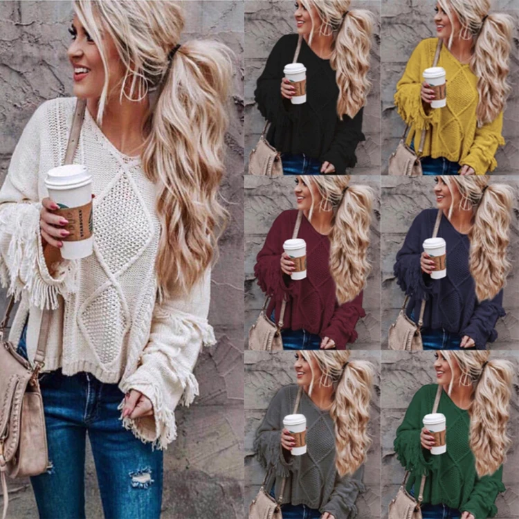 
New Style Woman Fringe Sweater 