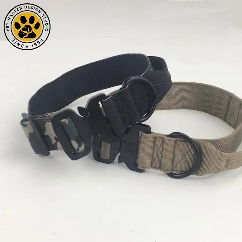SinSky Puppy Collar Dog Collar Adjustable Quick Release Nylon Tactical Dog Collar for Small Medium Dog