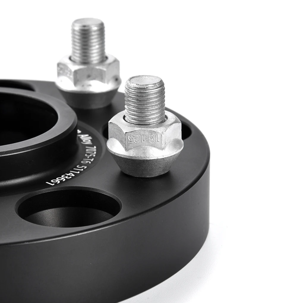 
OEM Black Billet 1 inch Hubcentric Wheel Spacers 5x4.5 5x114.3 