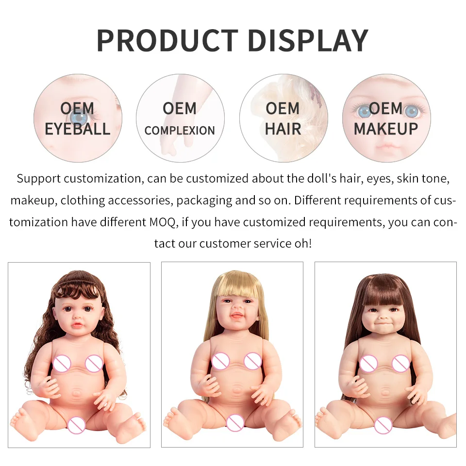 Hot Selling Wholesale 22in 55cm Cheap Price Doll PVC Doll Toys for Children