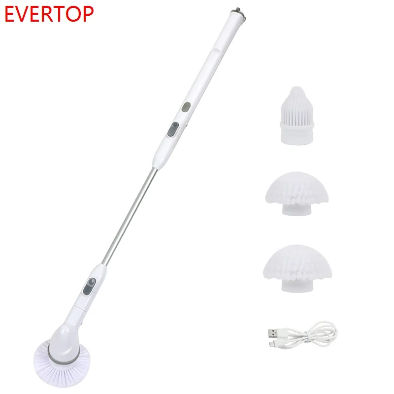 household telescopic power scrubber cleaning brush