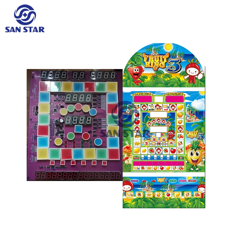 Fruit king 5 Mario Machine Kit Mario PCB with Acrylic Fruit King 5