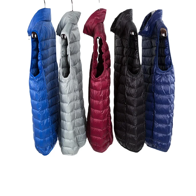 Ready to ship  abrigo de invierno warm vest men hombre golf bodywarmer jacket veste jacket  down vest lightweight