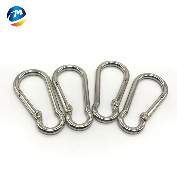 metal climbing buckle locking carabiners zinc alloy carabiner spring snap hook