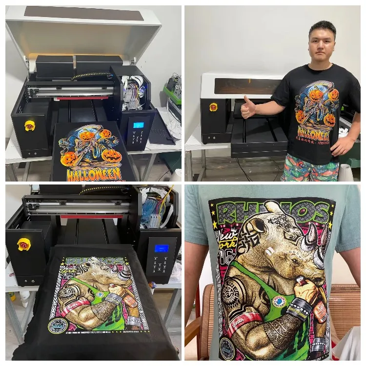 SUNCOLOR Best Wholesale Automatic A3 Fabric Cotton Digital Dtg Printer Custom t Shirt Printing Machine Impresora for
