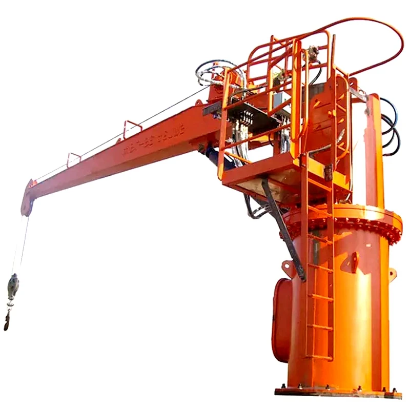 35Ton deck pedestal crane hydraulic davit crane