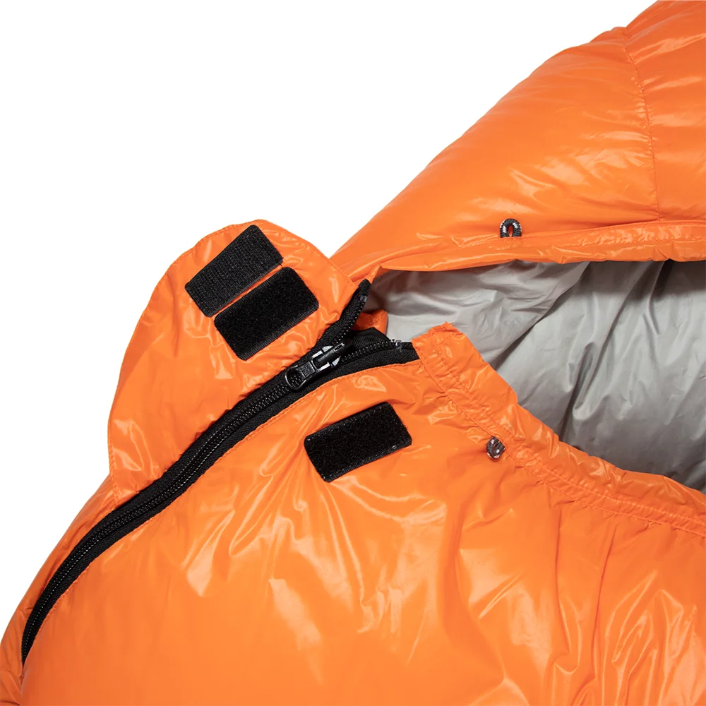 1500g light downproof adult duck down mummy sleeping bag for winter outdoor camping