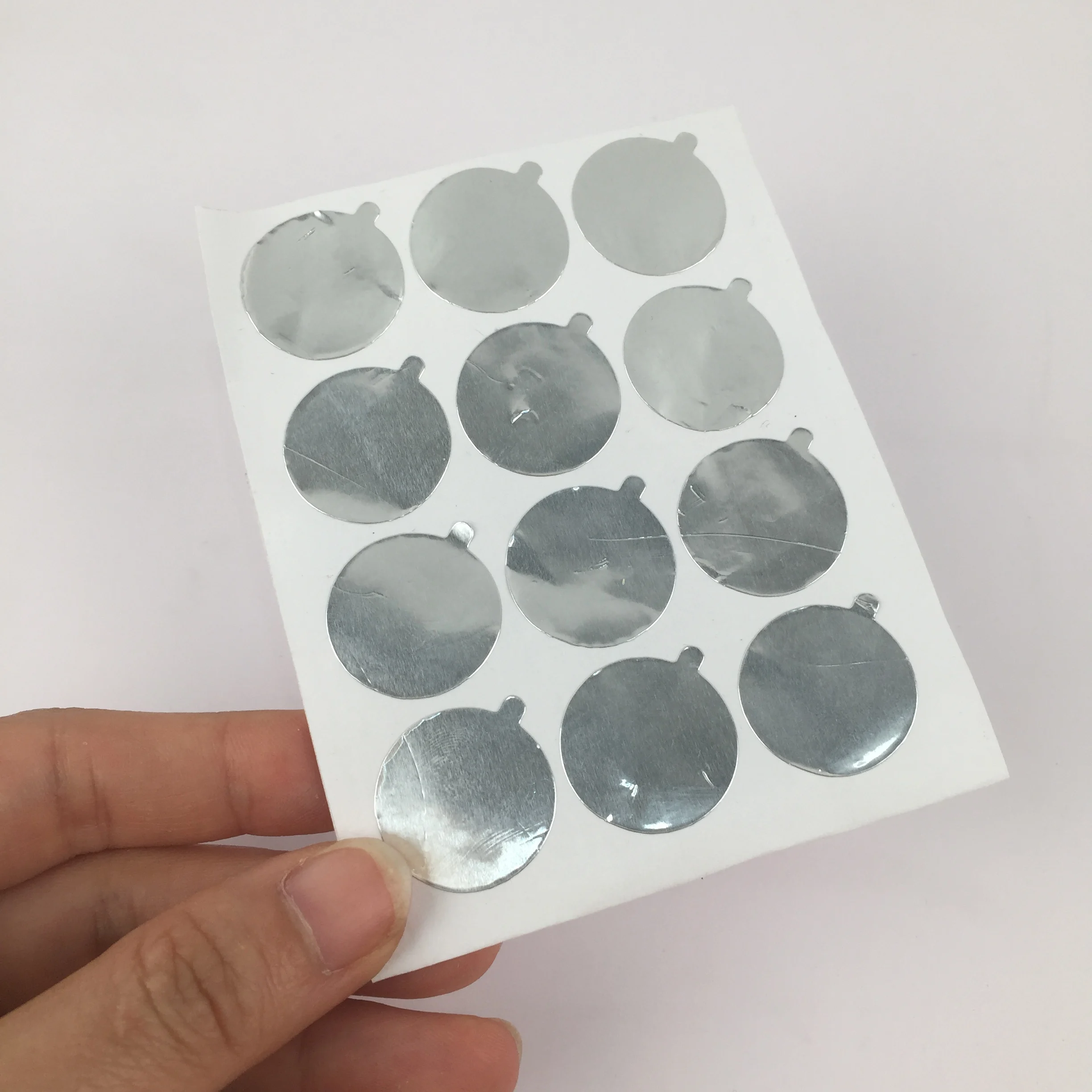 18mm 26mm 28mm 30mm 38mm Aluminum Foil Film Sticker Seal Pure Aluminium Sealing Sticker Bottles for soft tube and bottle