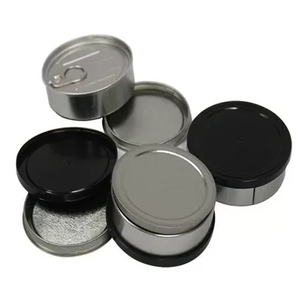 100ml Self Seal Tin Can Ring Pull Hand Press Seal Metal Tuna Pressitin Can 3.5g Smell Proof Container Customized Stickers