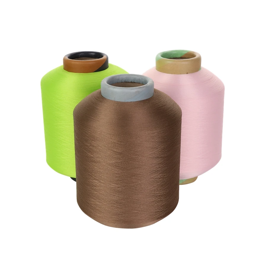 Recycled nylon dty yarn 70D/24F air covered spandex 40D for knitting