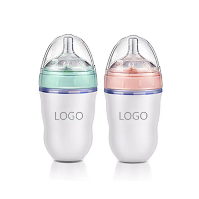Food Grade Silicone Baby Drinking Feeding Milk Silicone Baby Bottle