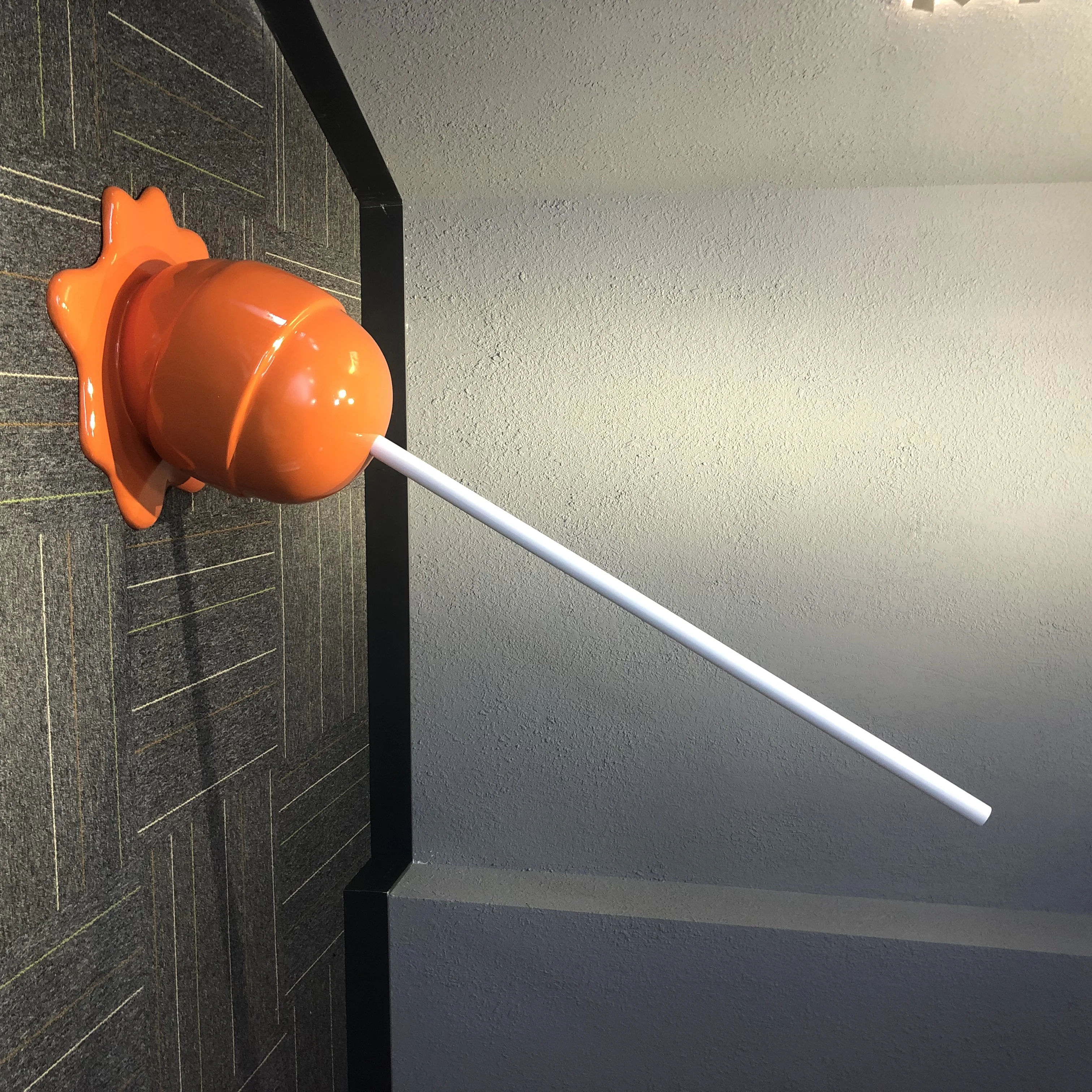 Art Pop Decorative Life Size Candy Lollipop Fiberglass Sculpture Statue for Outdoor Decoration