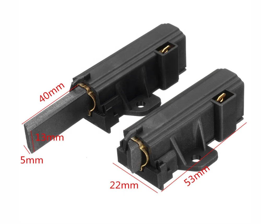 5x13.5x40 Washing Machine Sole Motor Carbon Brushes Sole For Zanussi Electrolux AEG 4006020152