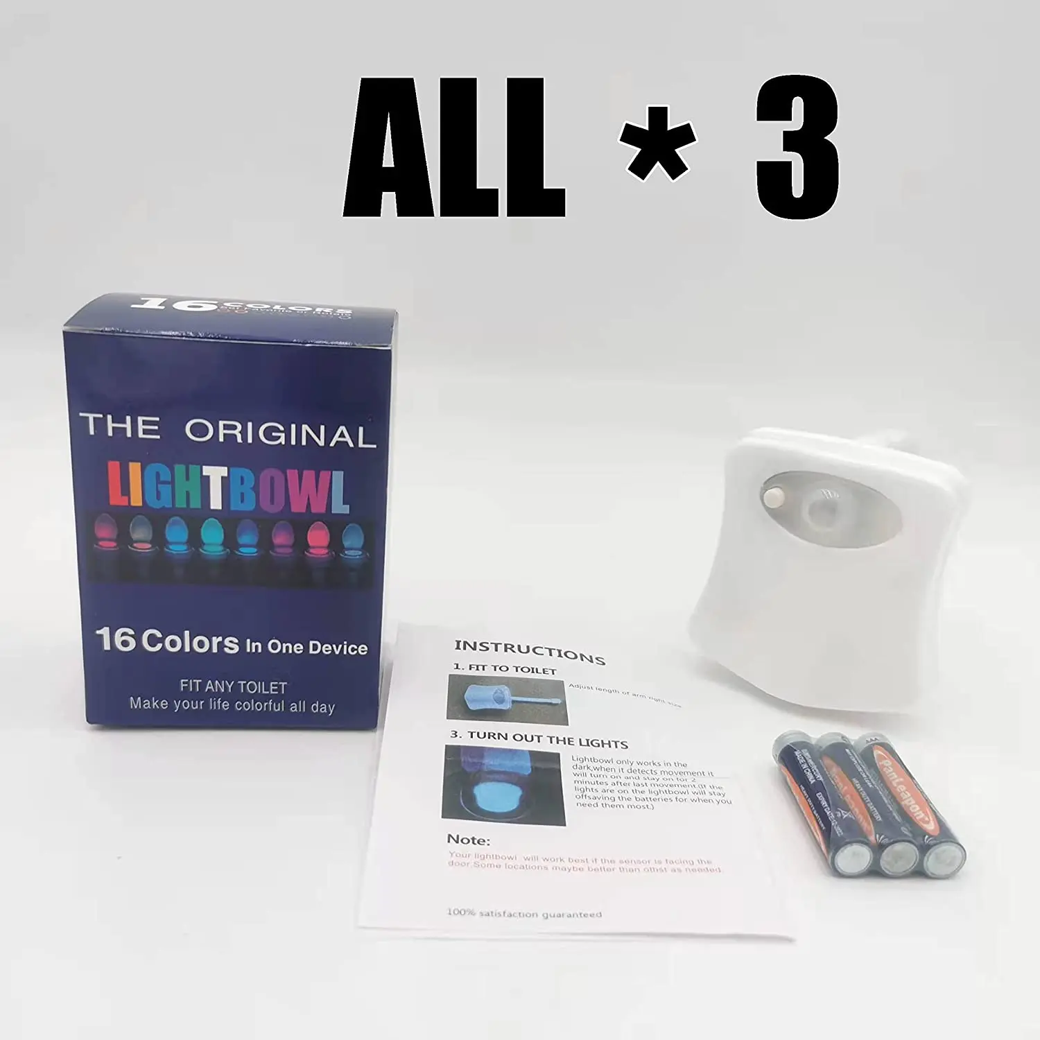 Amazon Hot-sale Indoor Bedroom smart motion sensor 8 color  led  toilet night light motion activated sensor