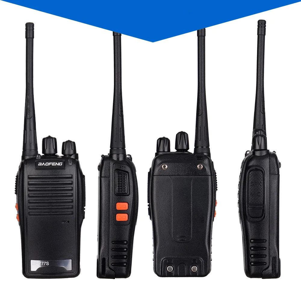 Hot Sale Baofeng 777s Original Handheld Walkie Talkie with Earphones Long Range 16 Channels Portable Transmitter 2 Way Radio