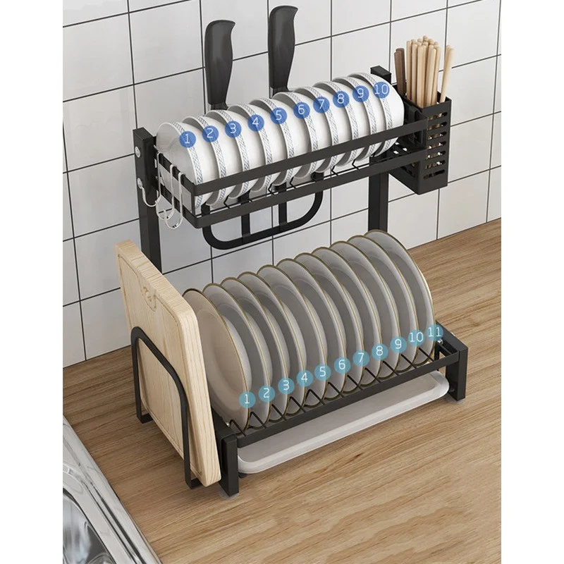 Кухонная сушилка для посуды стойка из нержавеющей стали