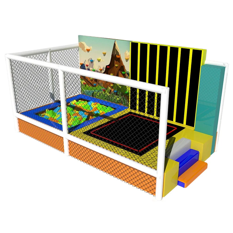 Hot Popular Small Trampoline Park Professional Rectangular Trampoline Outdoor