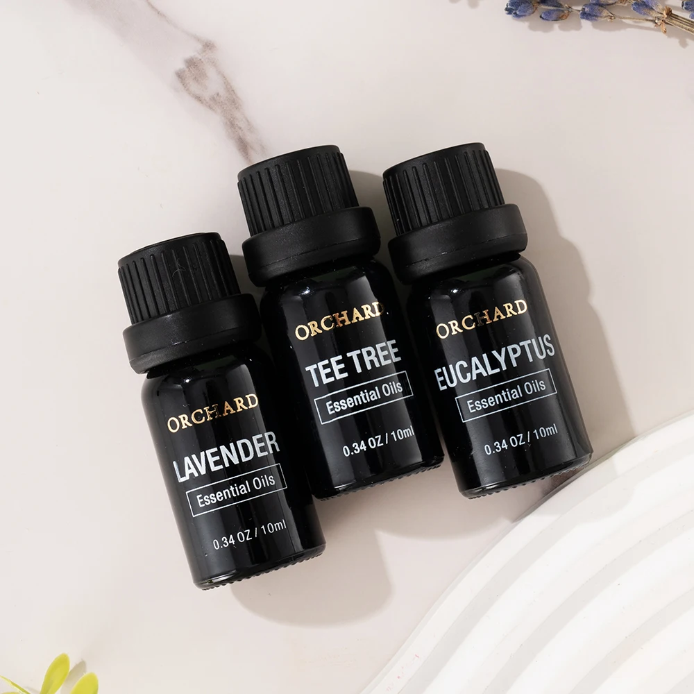 Wholesale Private Label OEM Body Massage Oils Aromatherapy Diffuser Tea Tree/Eucalyptus/Lavender Essential Oil Gift Set