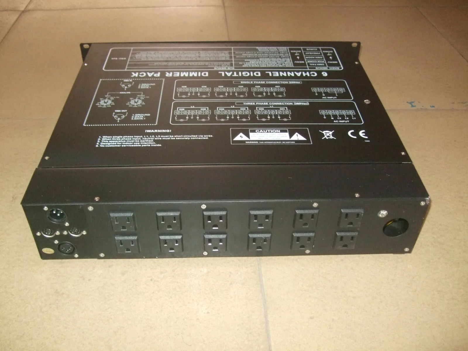 Контроллер освещения сцены 6-канальный Dmx диммер