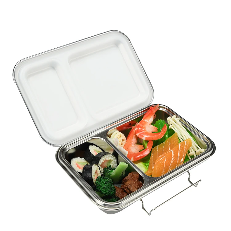 Aohea Eco-friendly Nylon buckle Stainless Steel Leaking Silicone storage boxes & bins Food Container Bento Kids lunchbox