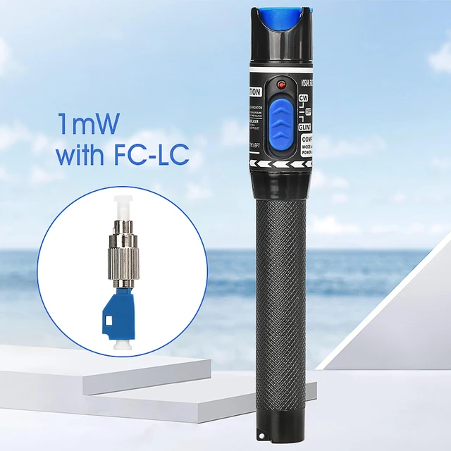 FTTH Fiber Optic Cable Tester Laser Pen 1/10/20/30/50mw Visual Fault Locator SC/FC/ST 2.5mm Interface VFL 5-50Km Range