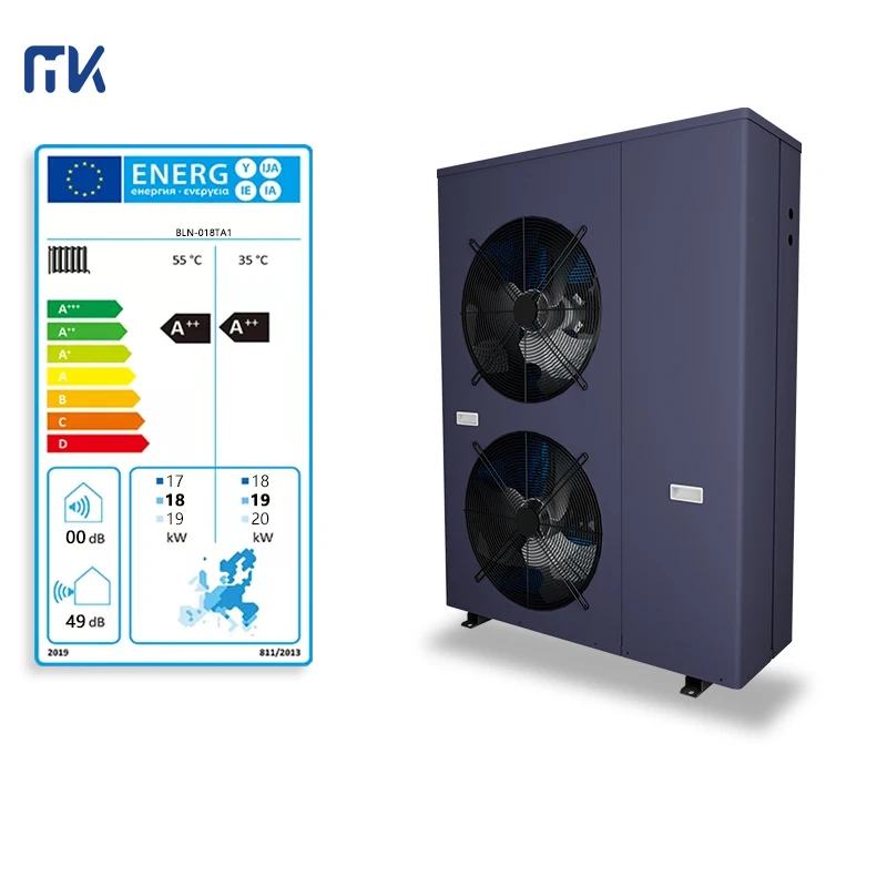 Hot Water Home Heating Cooling Monoblock Air Source Heat Pump Water Heaters