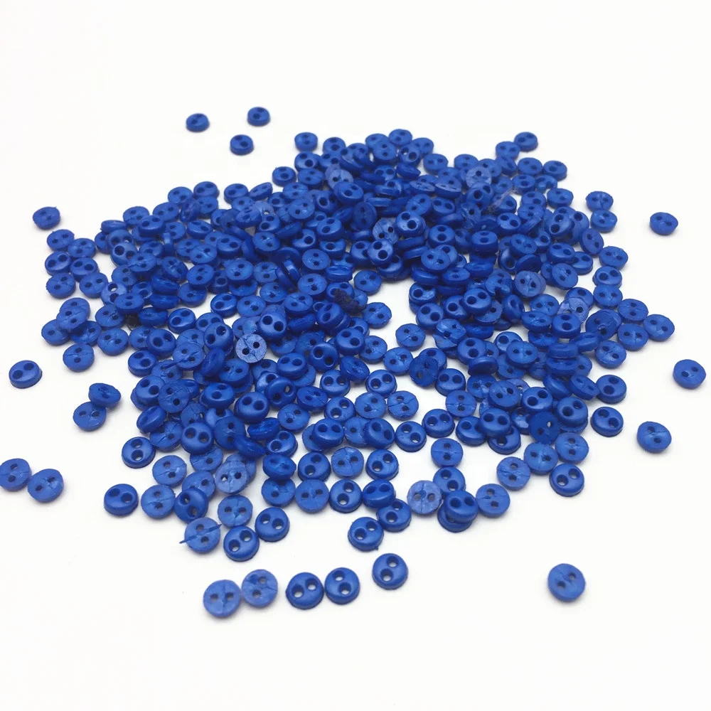 250 шт./пакет 4 мм мини пластиковые круглые 2 отверстия кнопки для кукольная одежда швейная фурнитура поделки своими