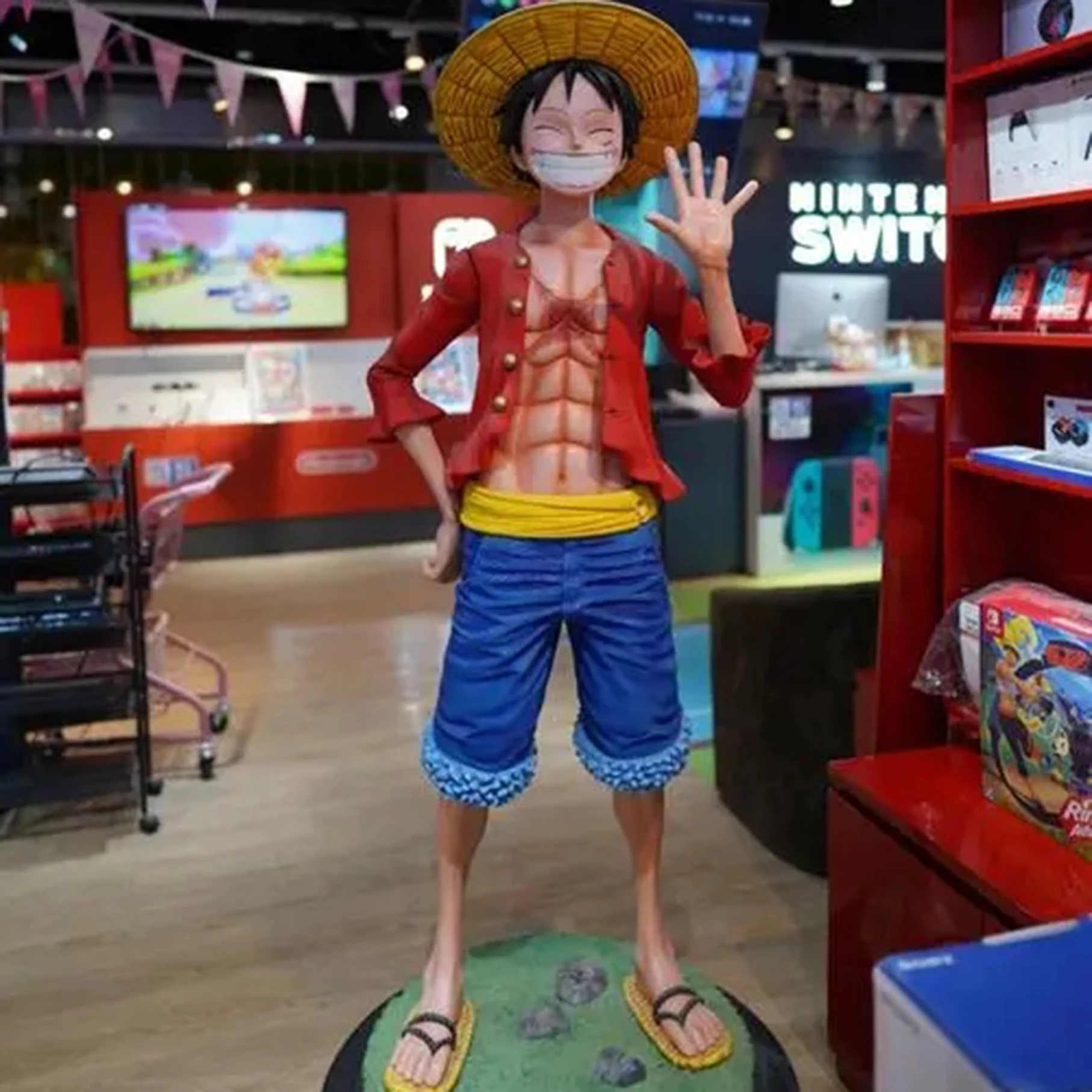 Factor Yanime Figure Resin Statue One Piece Character Anime Sculpture Life Size 1:1 Luffy Action Figure