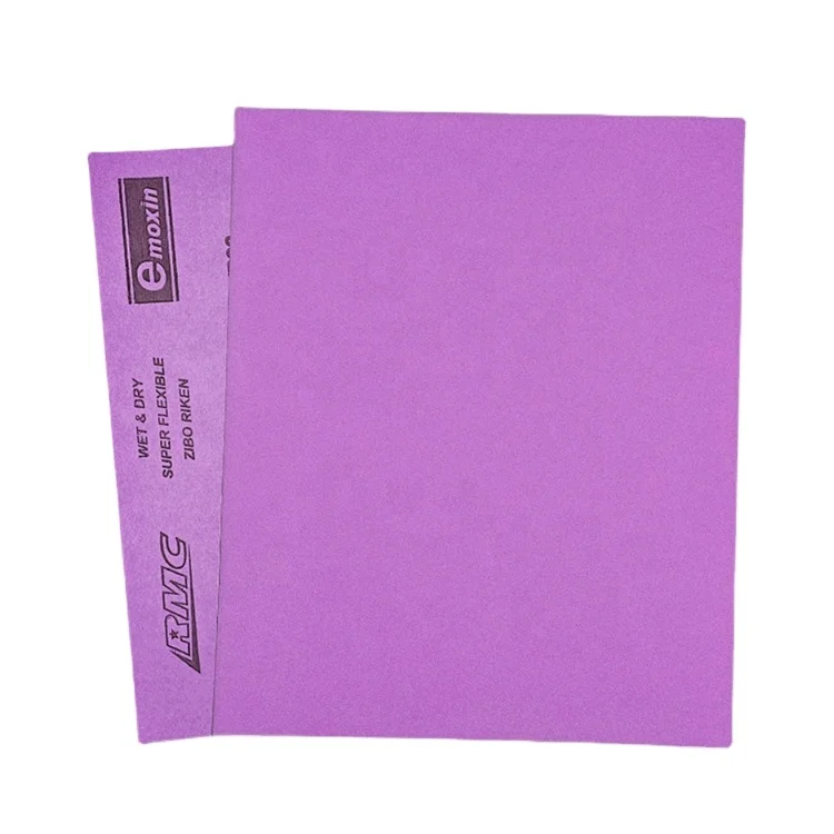 RMC 9*11 дюймовая наждачная бумага листы фиолетовый оксид алюминия