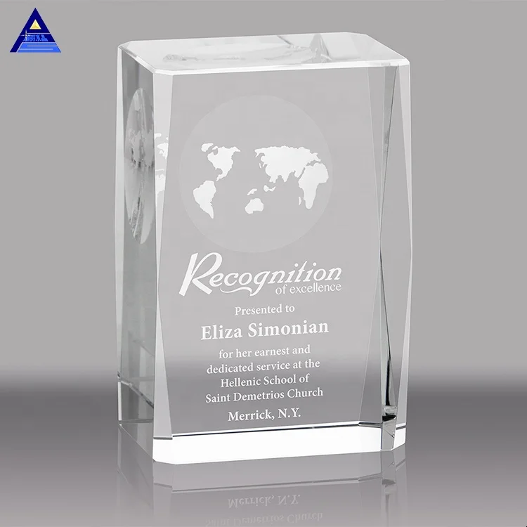 Wholesale Blank Customized 3D Laser Engraving Square Crystal Cube And Crystal Block For Religious Souvenir