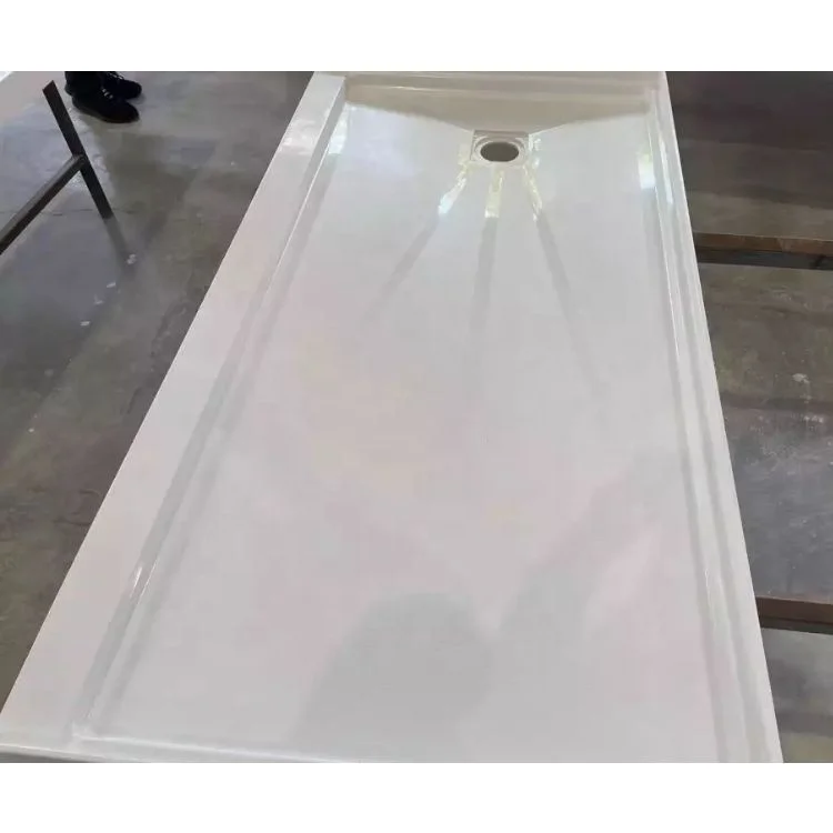 SMC shower tray New tech materials Shower Pan Solid Surface Anti-skip Bathroom shower base for US Hotel