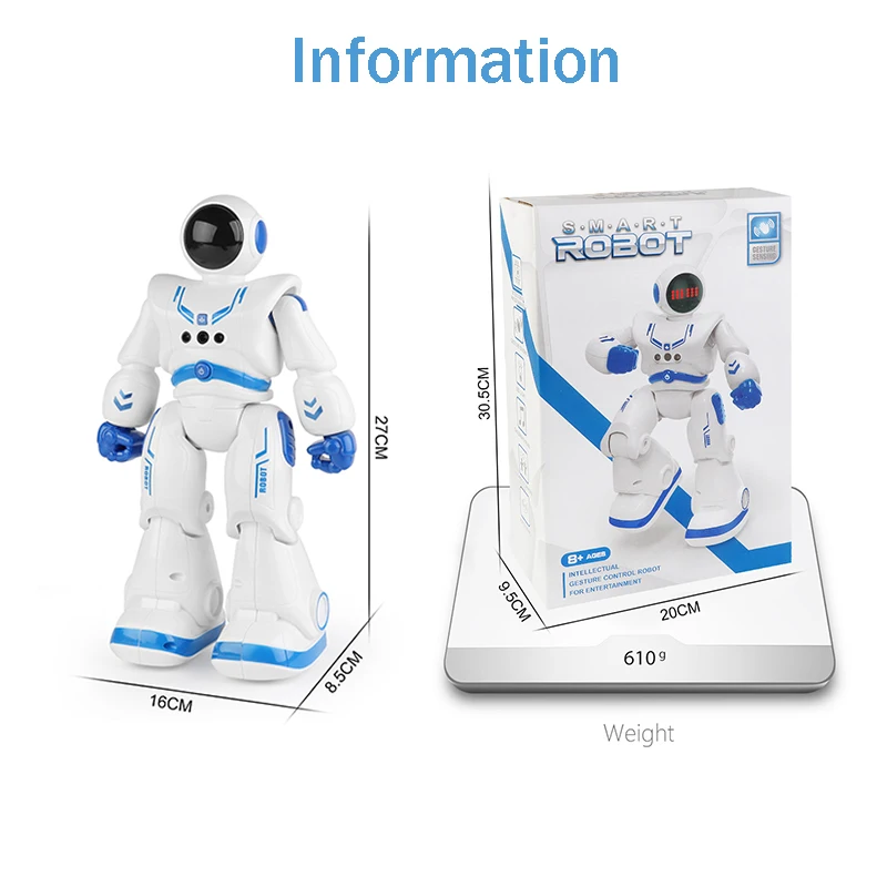 Kids Educational Programmable Toys Gesture Sensing Intelligent RC Robotic Toy Remote Control  Smart Robot Toy for Children