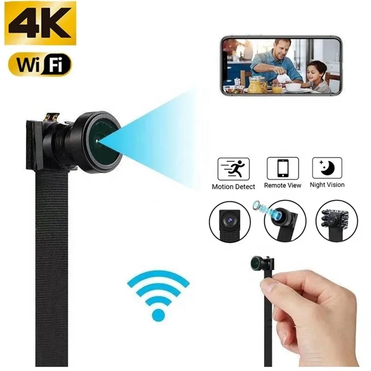 Скрытая Wi-Fi камера с широким углом обзора 4K 1080P модуль «сделай сам» беспроводная IP-камера миниатюрная слежения за