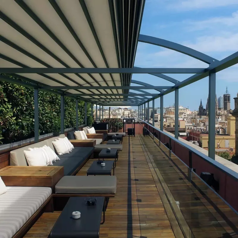 Lianhong high quality service bioclimatic pergola gazebo outdoor with great price made in china