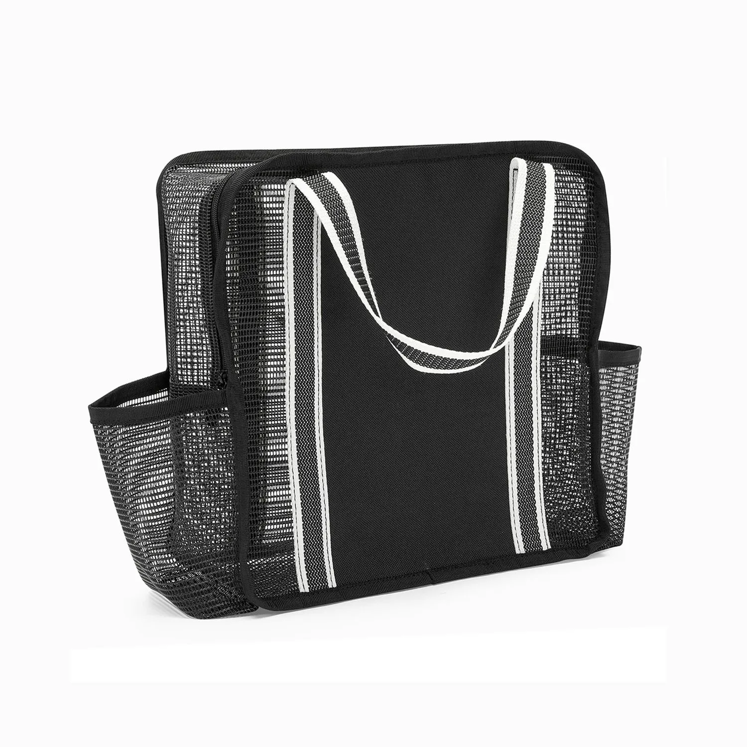 Summer travel bag organizer large utility toiletry tote beach pool mesh tote bag for cosmetic clothing towels toys shopping