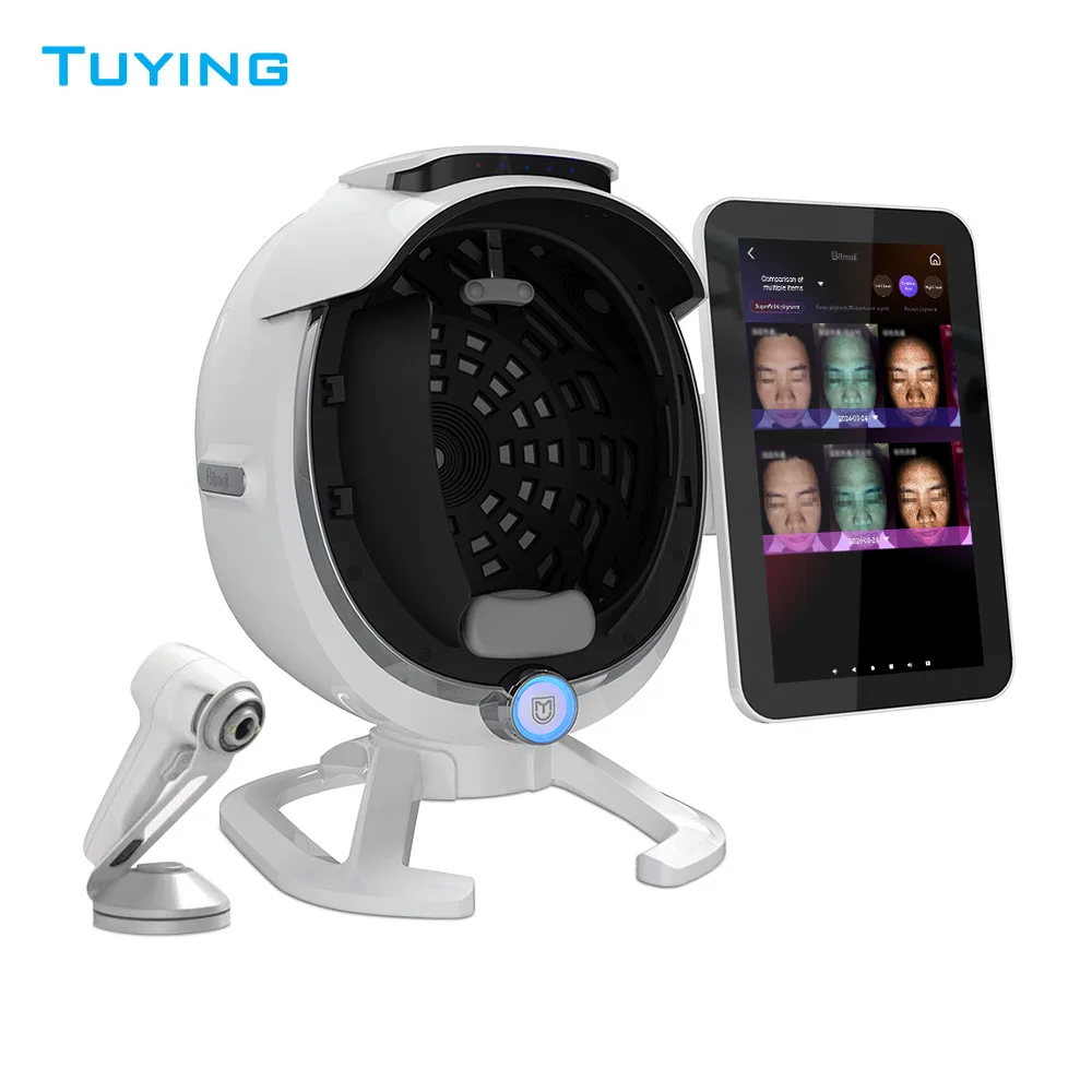 2024 2 in 1 A6 3D Intelligent AI Face Skin Analyzer with Microscopic Detector For Beauty Salon