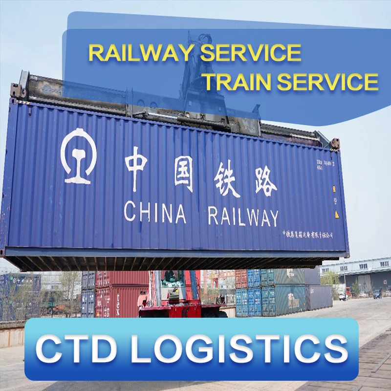 China Railway Shipping Freight Forwarder 20GP/40GP/40HQ FCL LCL Train Shipping To ashgabat/Turkmenistan Dushanbe/Tajikistan