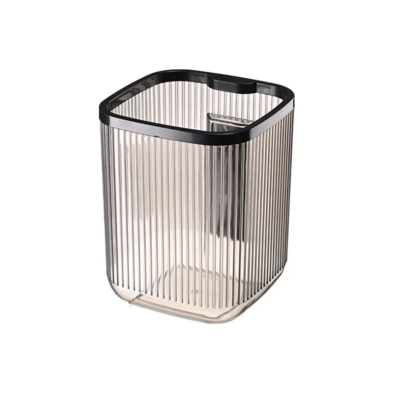 Light Luxury Transparent High-End Desktop Organizer Multi-Function Mobile Phone Stand Creative Pen Holder Mini Paper Basket