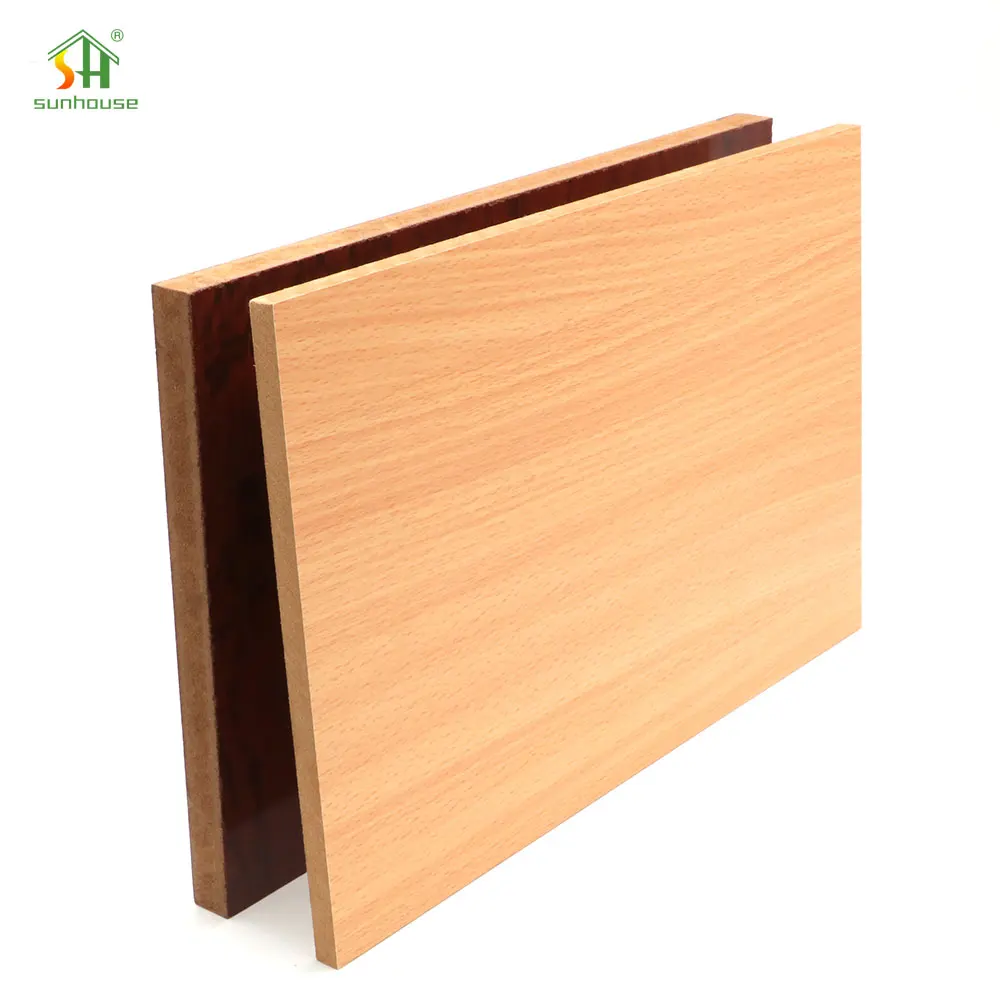 Spot Goods 4X8Ft Melamine Mdf Board Mould Resistant Mdf Sheet Board For Interior Decoration