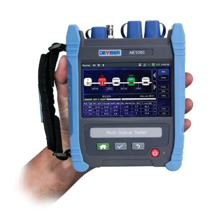 Новый рефлектометр AE1001 26/24dB SM 1310/1550nm Mini OTDR оптический рефлектометр временной рефлектометр оптоволоконный рефлектометр