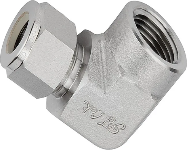 Female Elbow Stainless Steel Tube Connection 6000PSI Swagelok Same Type High Quality