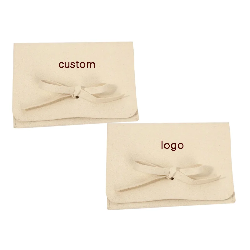 Manufacturer Earrings Ring Necklace Flap Storage Pouch Anti Dust Microfiber Bag Jewelry Dust Bag Wholesale