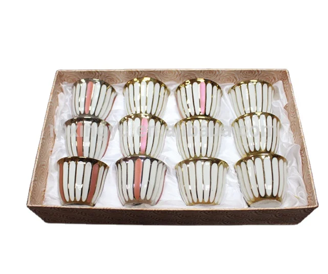 70cc ceramic silver color Arab Cawa cup