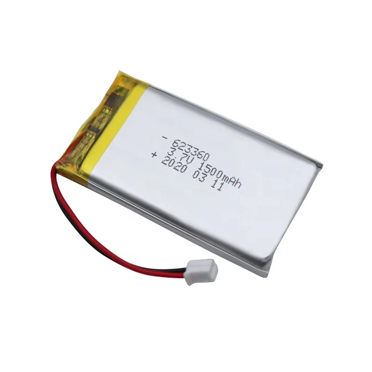 Factory price supply 623360 3.7v 1500mah lithium polymer battery