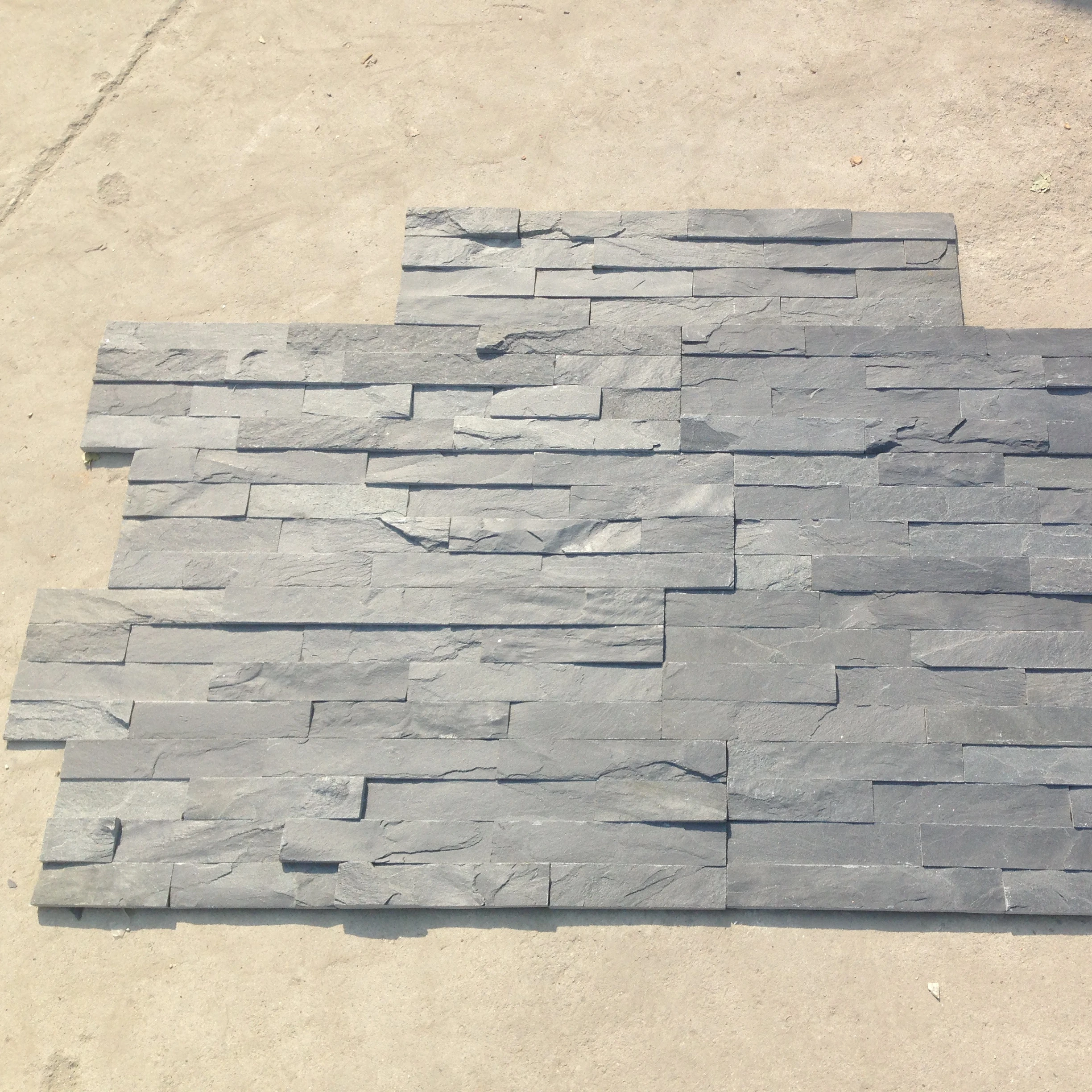 Outdoor natural wall marble strip stone SLATE natural wall brick four fossil